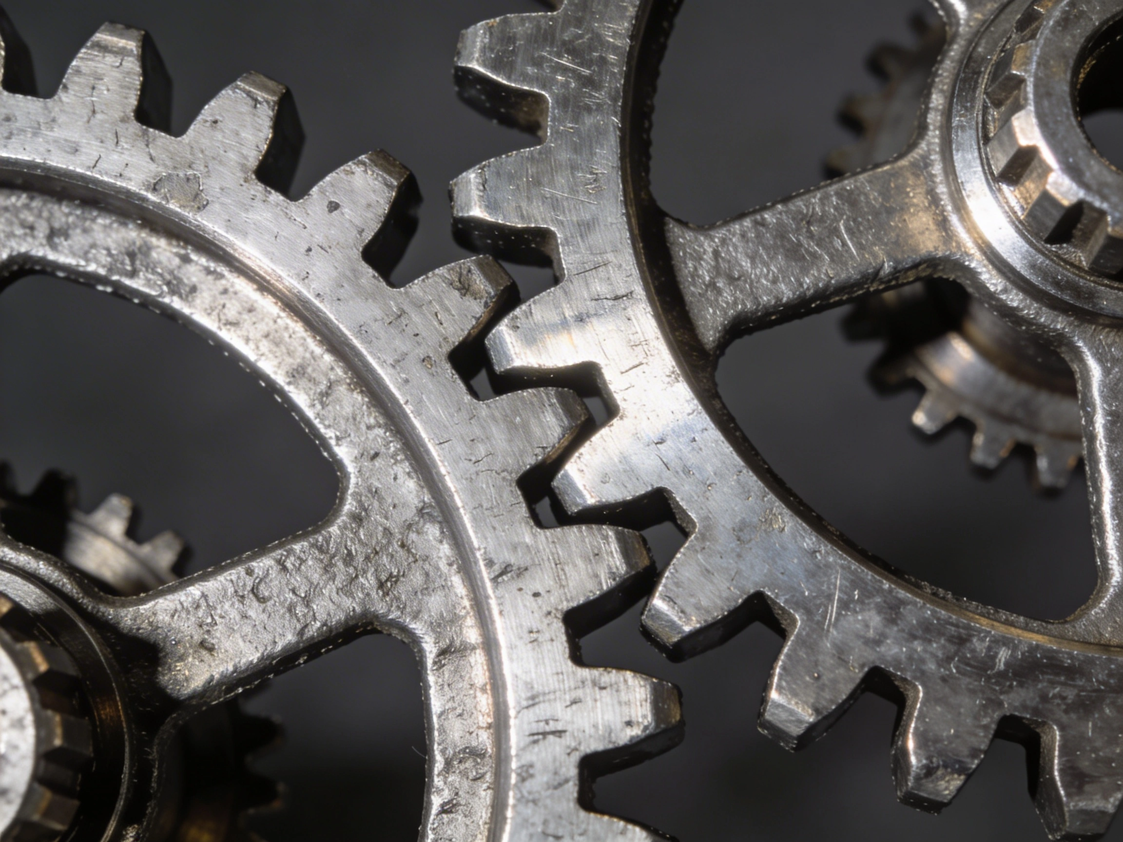 Innowep-industrial-engineering close-up of well worn gears